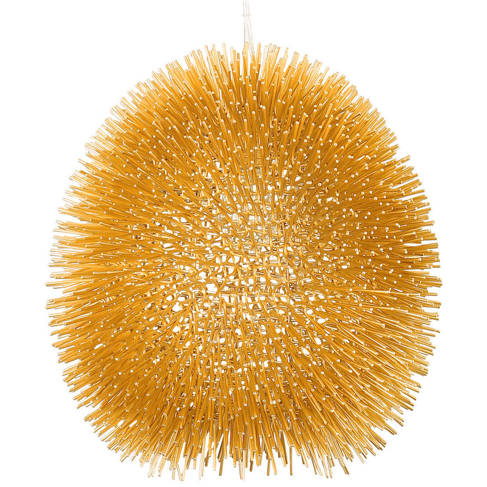 Varaluz 169P01GO One Light Pendant, Gold