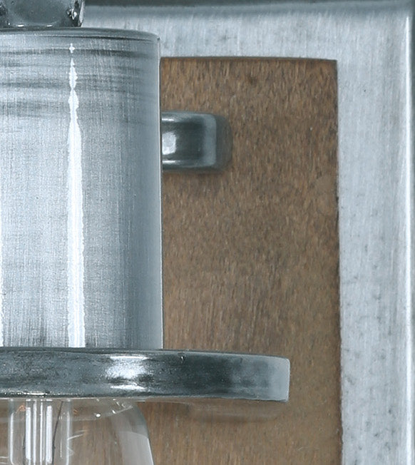 Varaluz 268B01SLW One Light Bath, Steel