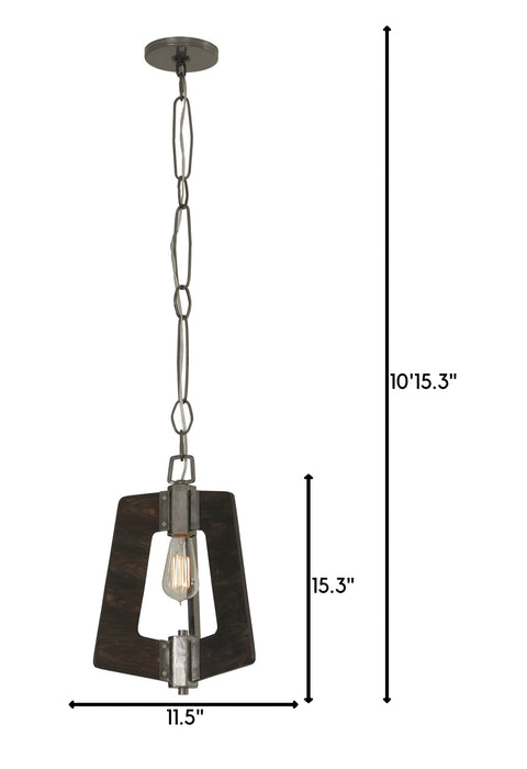 Varaluz 268M01SL One Light Mini Pendant, Steel
