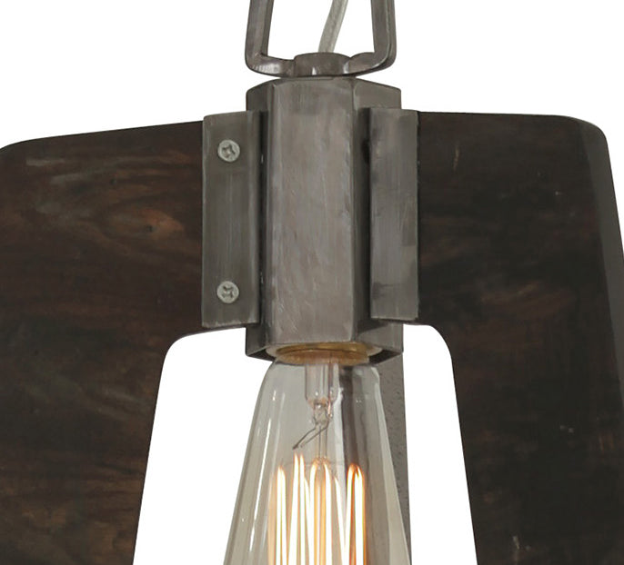Varaluz 268M01SL One Light Mini Pendant, Steel
