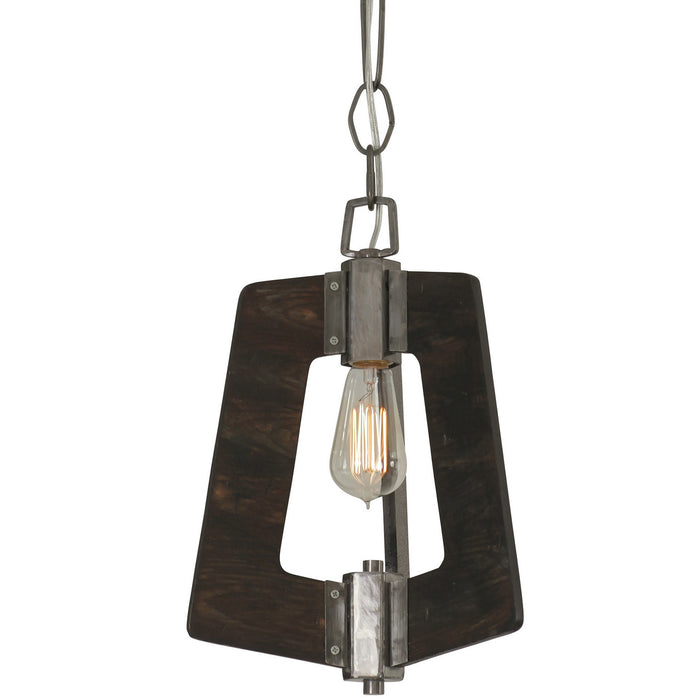 Varaluz 268M01SL One Light Mini Pendant, Steel