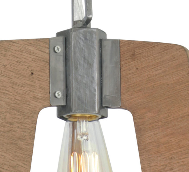 Varaluz 268M01SLW One Light Mini Pendant, Steel