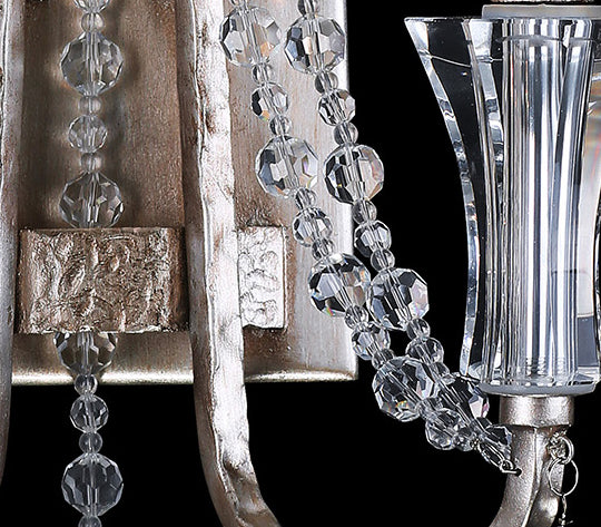 Varaluz 270W02TR Two Light Wall Sconce, Transcend Silver