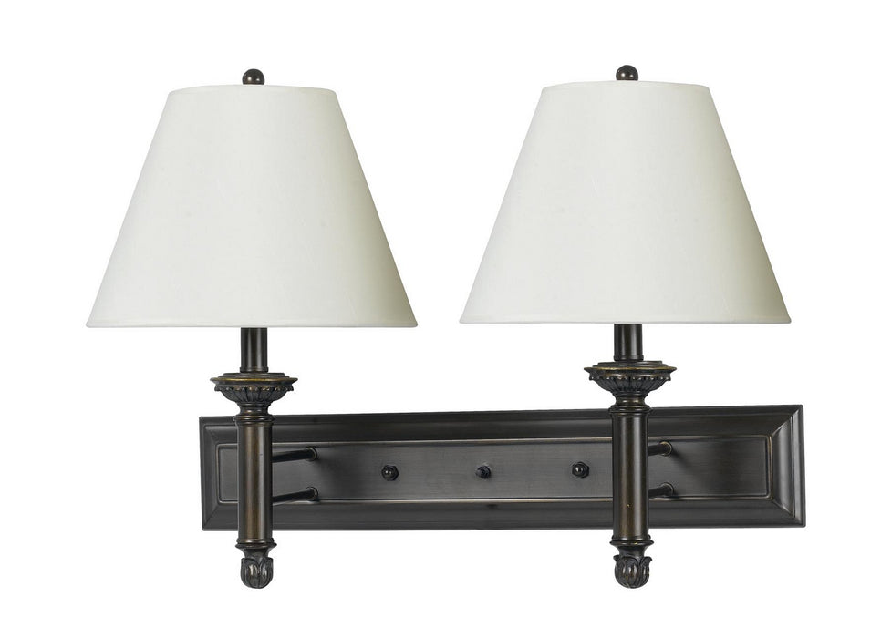 Cal Lighting LA-60002W2L-1 Two Light Wall Lamp, Antique Bronze