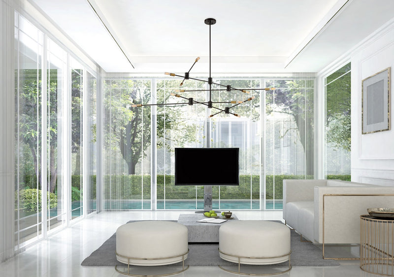 Savoy House 1-7001-12-77 12 Light Chandelier, Bronze with Brass