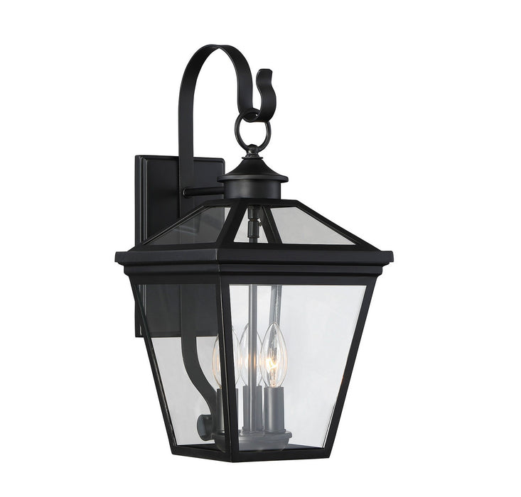 Savoy House 5-141-BK Three Light Wall Lantern, Black