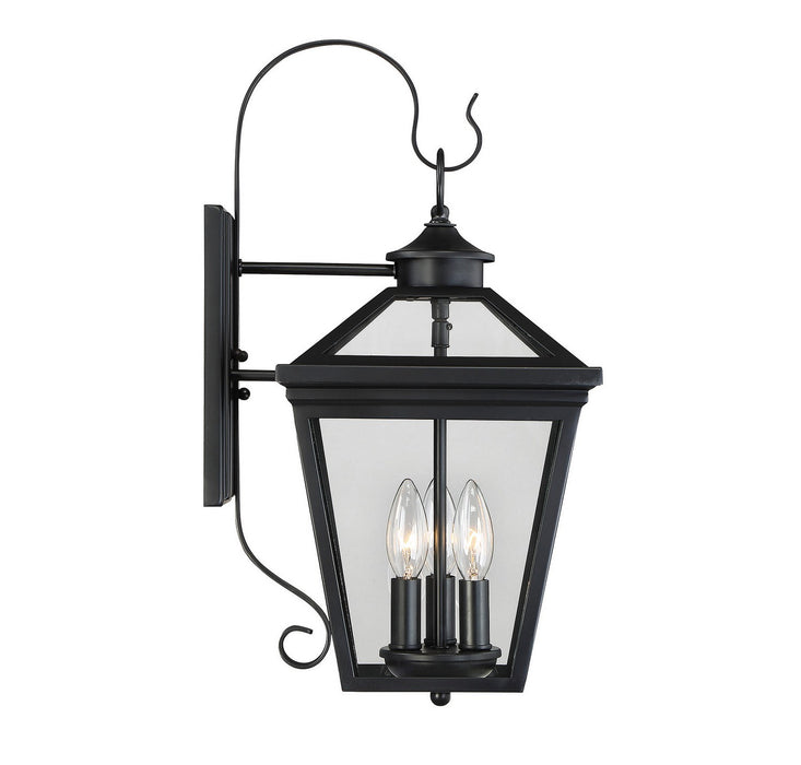 Savoy House 5-141-BK Three Light Wall Lantern, Black