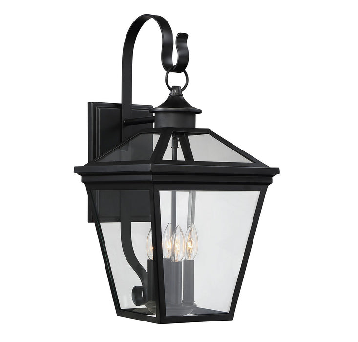 Savoy House 5-142-BK Four Light Outdoor Wall Lantern, Black