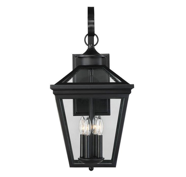 Savoy House 5-142-BK Four Light Outdoor Wall Lantern, Black