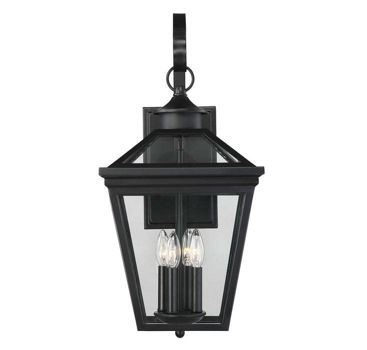 Savoy House 5-142-BK Four Light Outdoor Wall Lantern, Black