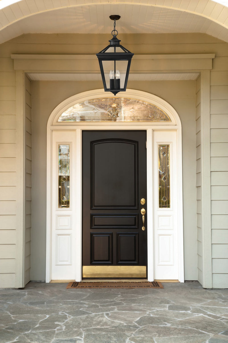Savoy House 5-145-BK Four Light Outdoor Hanging Lantern, Black