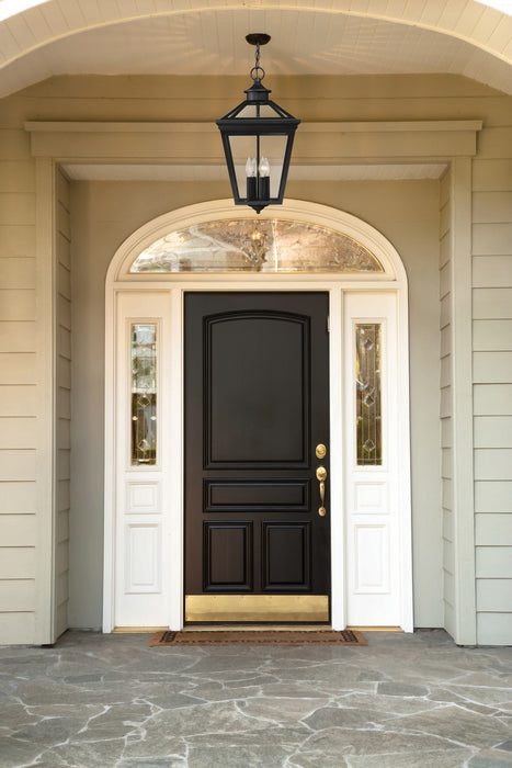 Savoy House 5-145-BK Four Light Outdoor Hanging Lantern, Black
