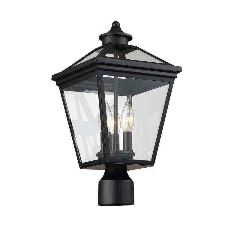 Savoy House 5-147-BK Three Light Post Lantern, Black