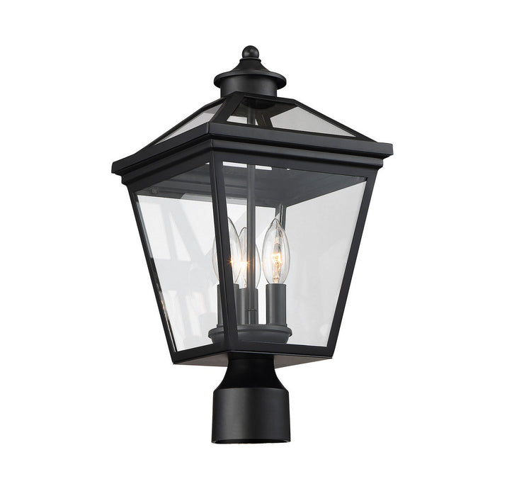 Savoy House 5-147-BK Three Light Post Lantern, Black