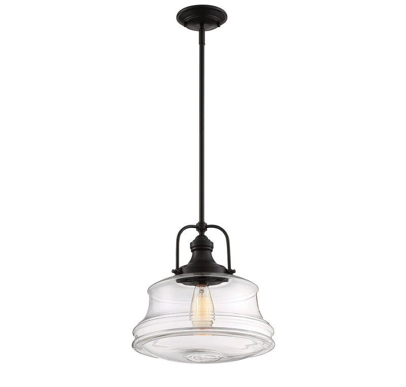 Savoy House 7-5012-1-13 One Light Pendant, English Bronze