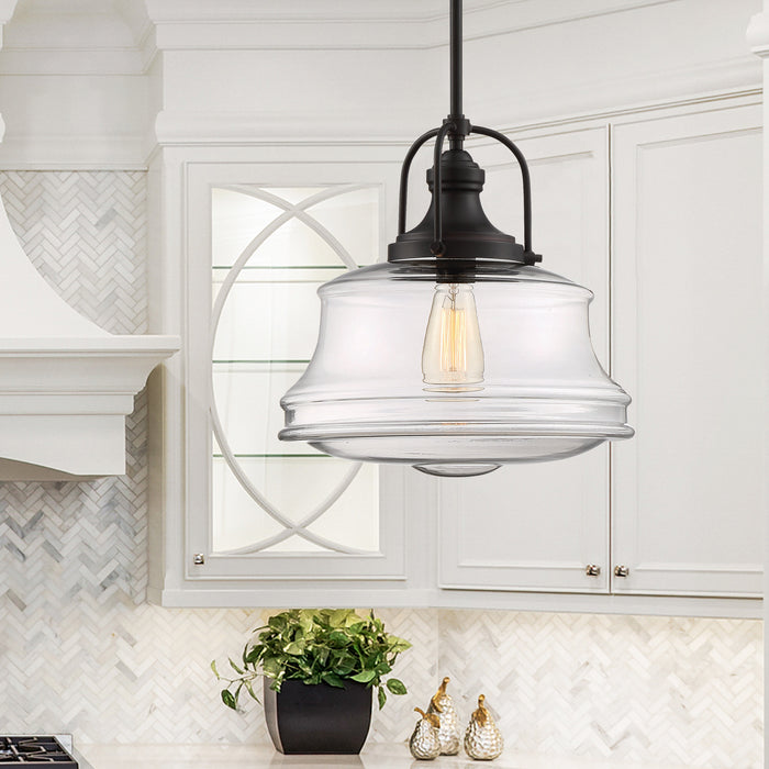 Savoy House 7-5012-1-13 One Light Pendant, English Bronze