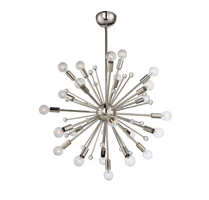 Savoy House 7-6099-24-109 24 Light Chandelier, Polished Nickel