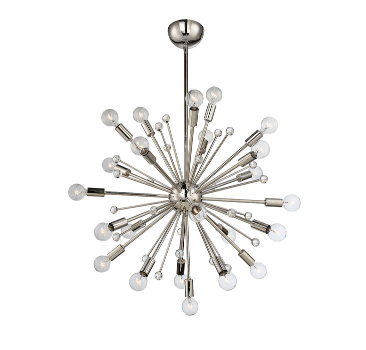 Savoy House 7-6099-24-109 24 Light Chandelier, Polished Nickel