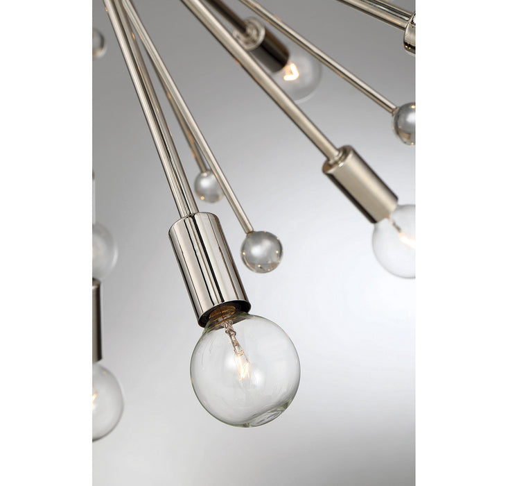 Savoy House 7-6099-24-109 24 Light Chandelier, Polished Nickel