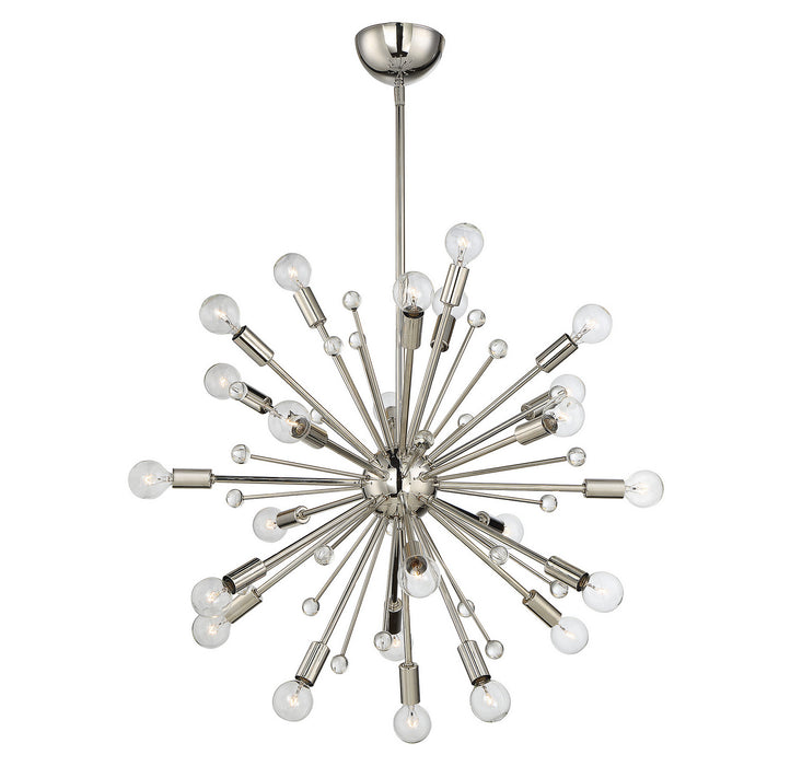 Savoy House 7-6099-24-109 24 Light Chandelier, Polished Nickel