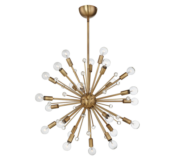 Savoy House 7-6099-24-322 24 Light Chandelier, Warm Brass