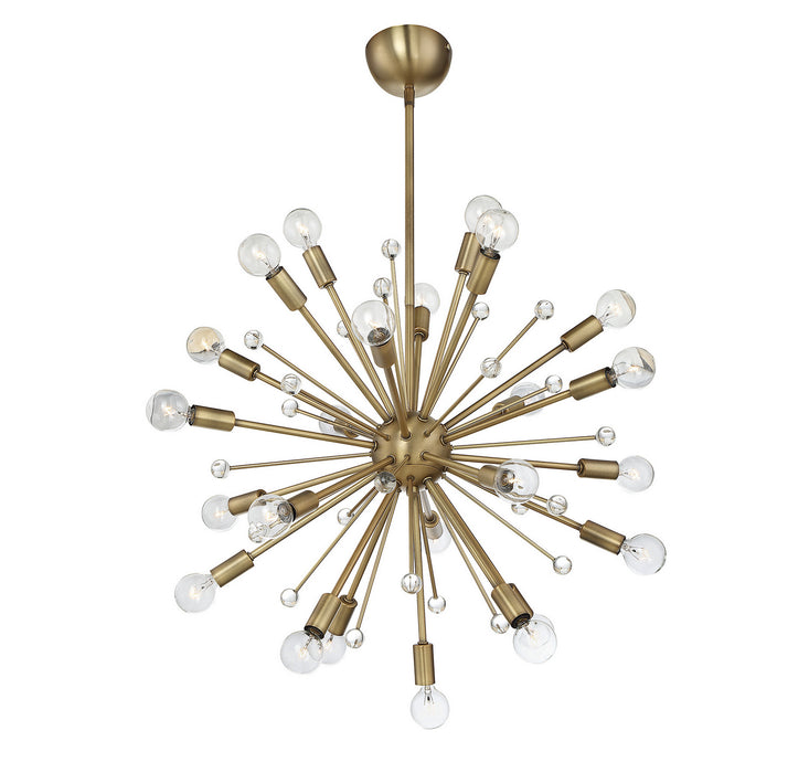 Savoy House 7-6099-24-322 24 Light Chandelier, Warm Brass