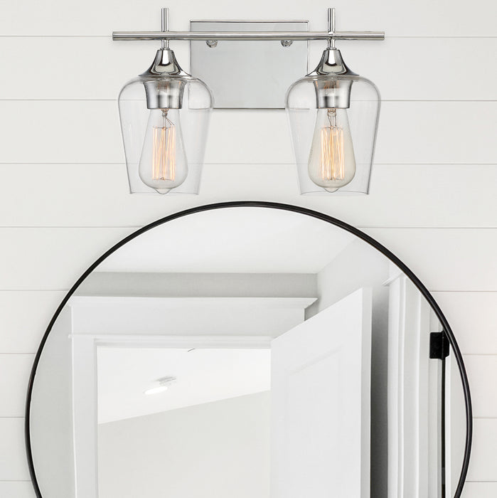 Savoy House 8-4030-2-11 Two Light Bath Bar, Polished Chrome