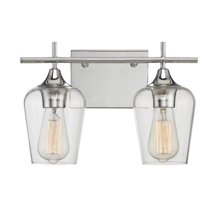 Savoy House 8-4030-2-11 Two Light Bath Bar, Polished Chrome