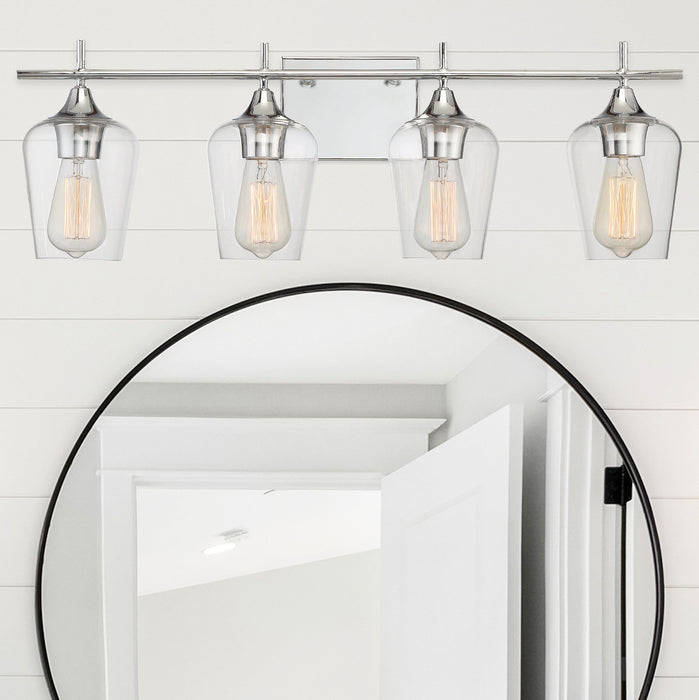 Savoy House 8-4030-4-11 Four Light Bath Bar, Polished Chrome