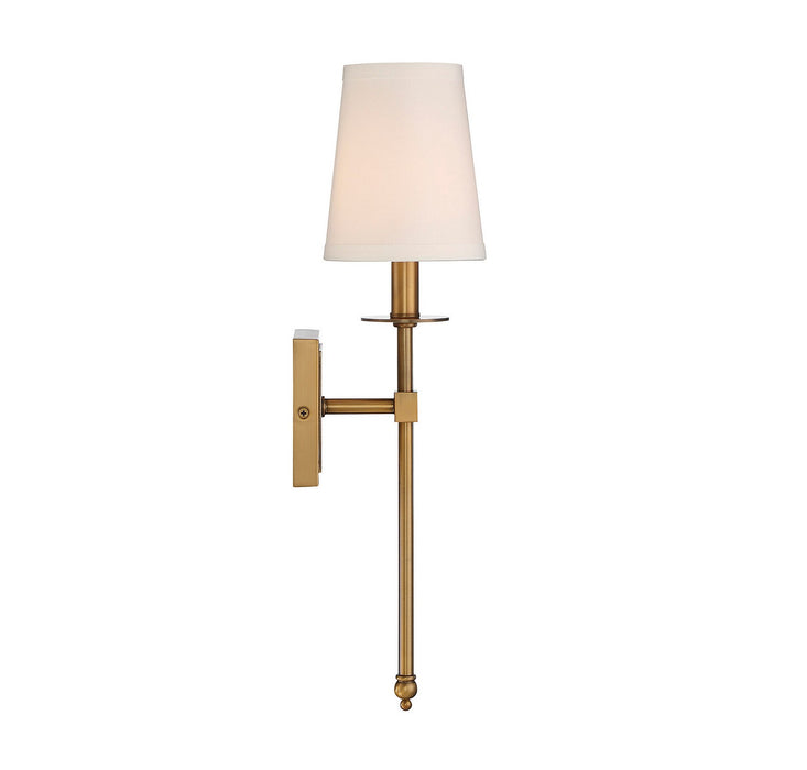 Savoy House 9-302-1-322 One Light Wall Sconce, Warm Brass