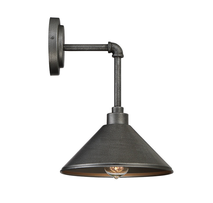 Savoy House 9-6074-1-90 One Light Wall Sconce, Galvanized Metal