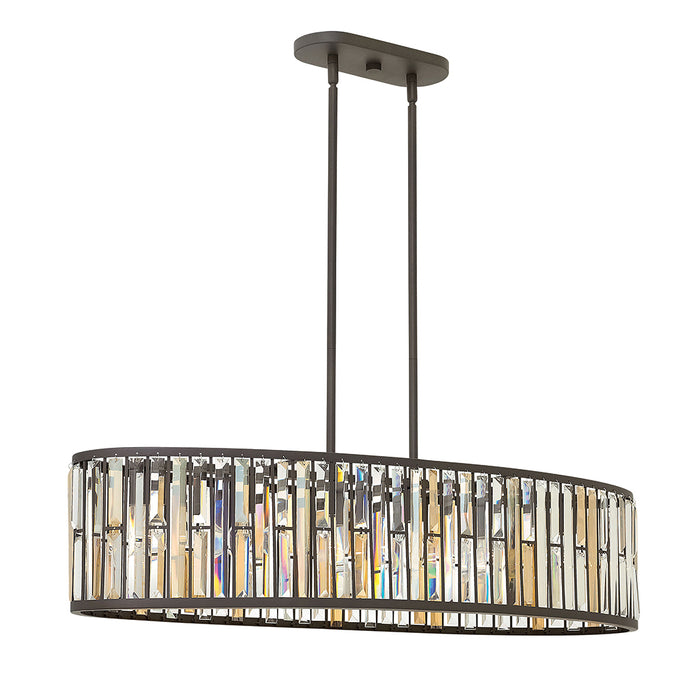 Fredrick Ramond FR33738VBZ LED Linear Chandelier, Vintage Bronze