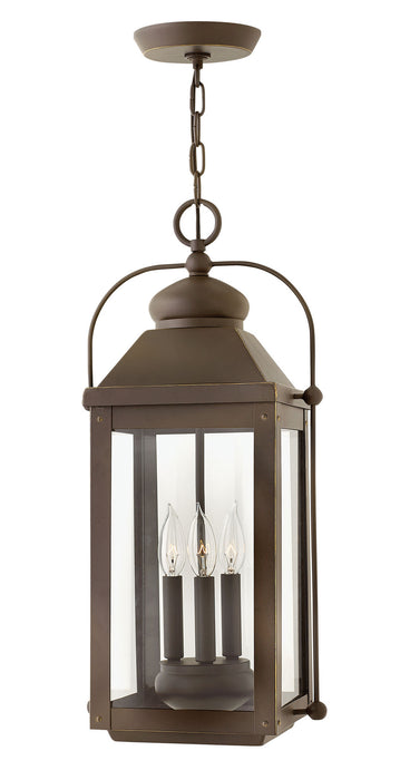 Hinkley 1852LZ LED Hanging Lantern, Light Oiled Bronze