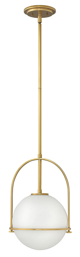 Hinkley 3407HB LED Pendant, Heritage Brass