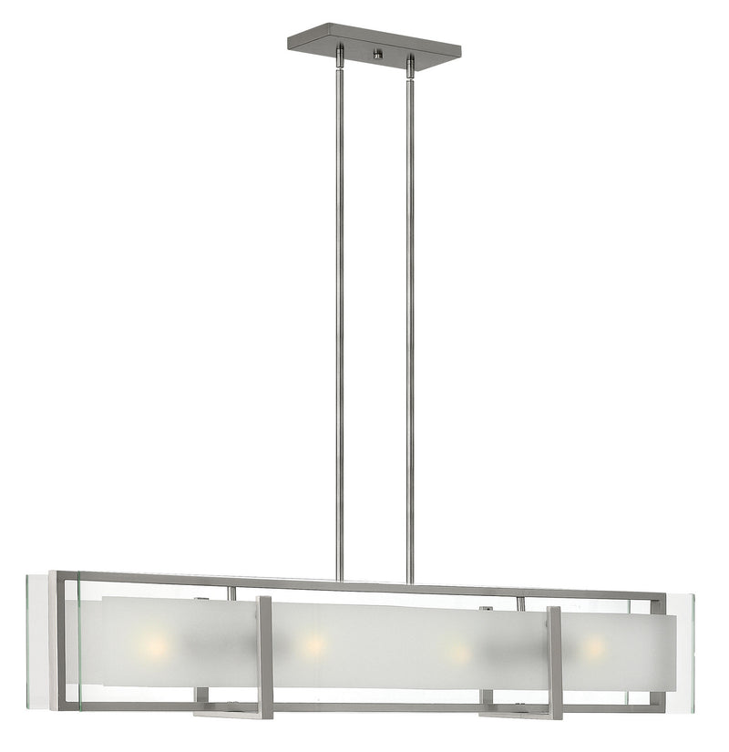 Hinkley 3996BN LED Linear Chandelier, Brushed Nickel