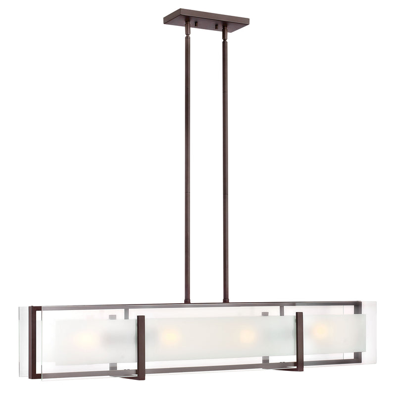 Hinkley 3996OZ LED Linear Chandelier, Oil Rubbed Bronze