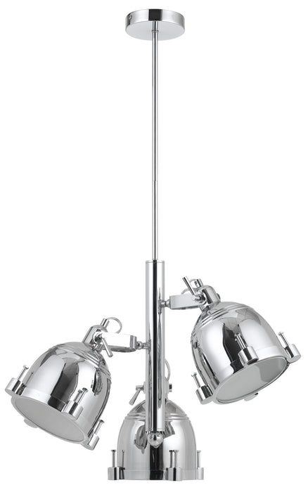 Cal Lighting FX-2688-3 Three Light Pendant, Chrome