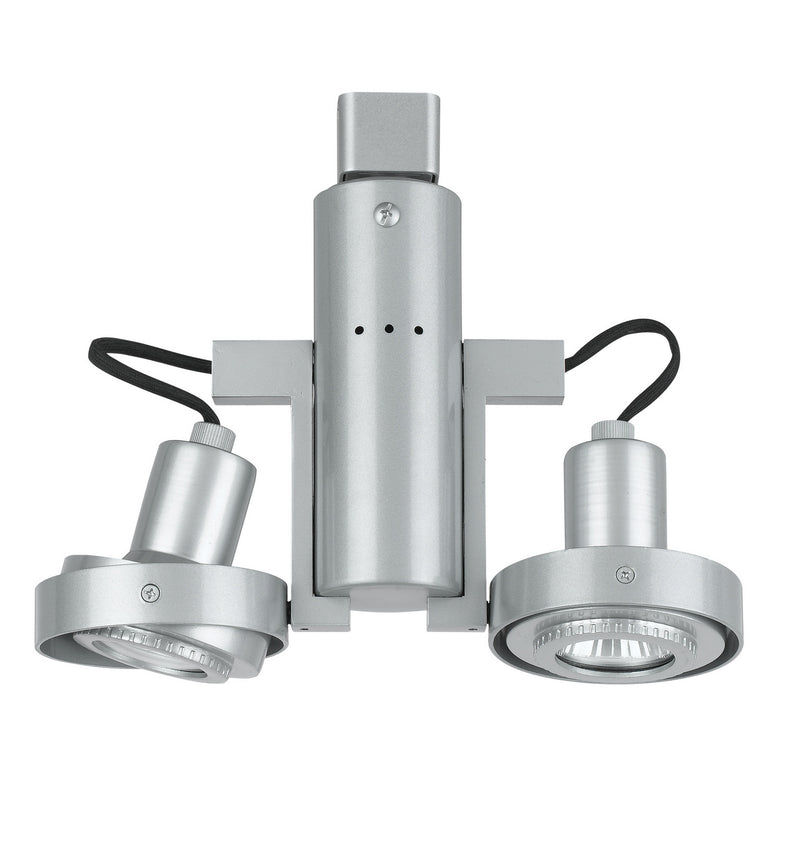 Cal Lighting HT-962/GU10-PS Two Light Track Fixture, Polished Silver