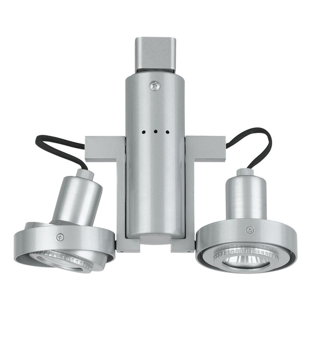Cal Lighting HT-962/GU10-PS Two Light Track Fixture, Polished Silver