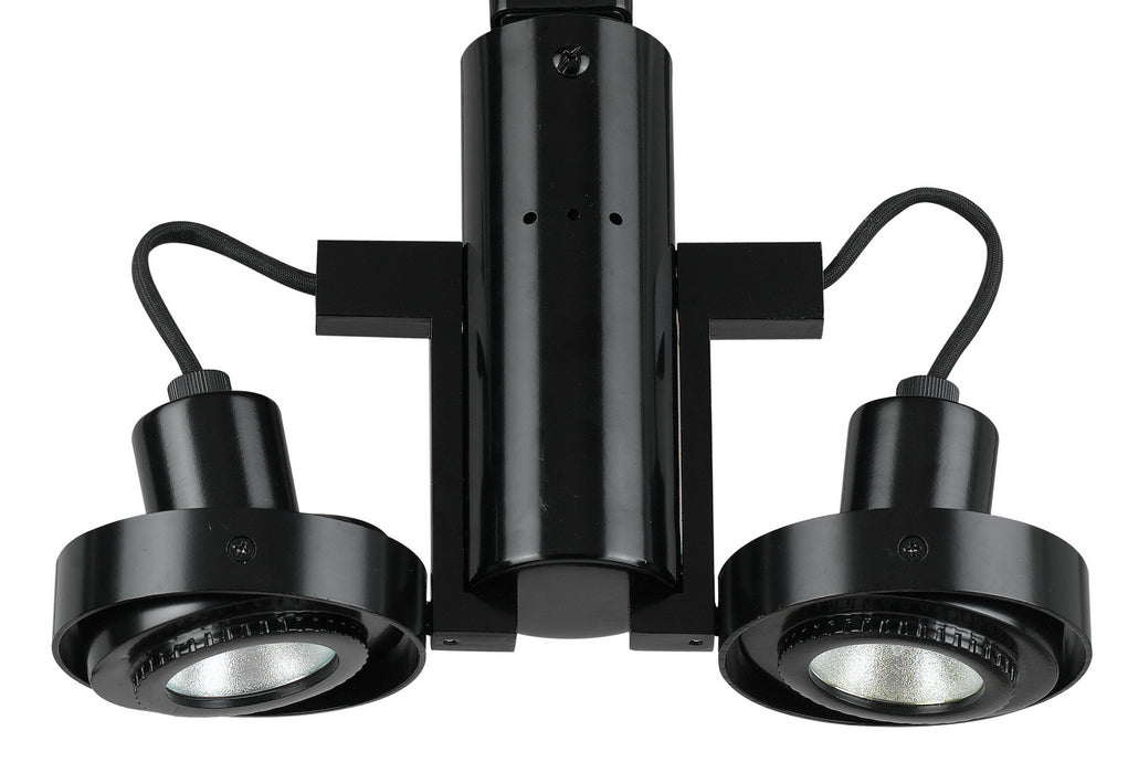Cal Lighting HT-962/MR-16-BK Two Light Track Fixture, Black