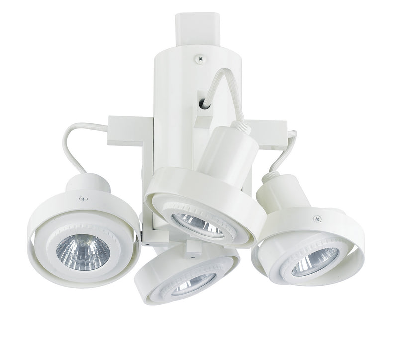 Cal Lighting HT-964/GU10-WH Four Light Track Fixture, White