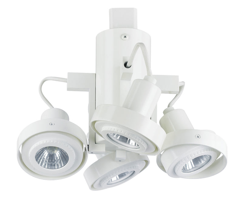 Cal Lighting HT-964/GU10-WH Four Light Track Fixture, White