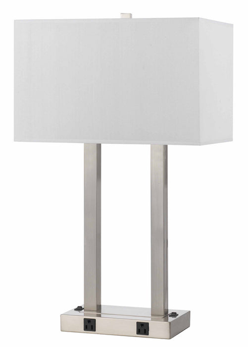 Cal Lighting LA-8028DK-1-BS Two Light Desk lamp, Brushed Steel