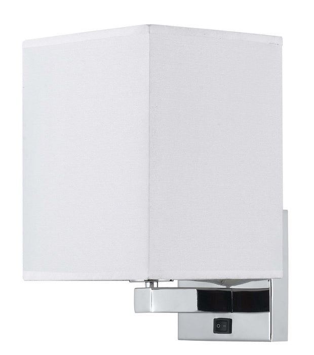 Cal Lighting LA-8028WL-1-BS One Light Wall Lamp, Brushed Steel