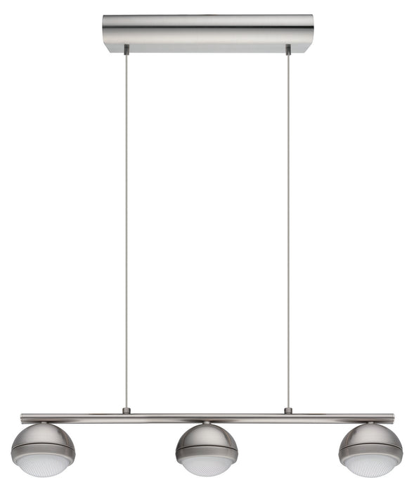 Eglo USA 201464A LED Linear Pendant, Matte Nickel
