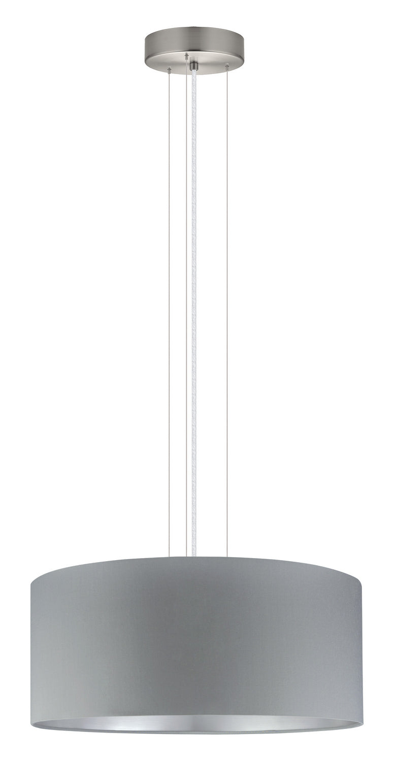 Eglo USA 31606A Three Light Pendant, Satin Nickel