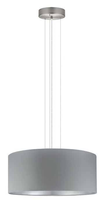 Eglo USA 31606A Three Light Pendant, Satin Nickel