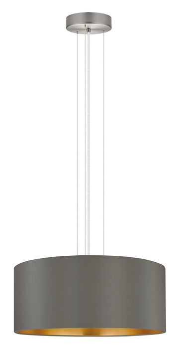 Eglo USA 31608A Three Light Pendant, Satin Nickel