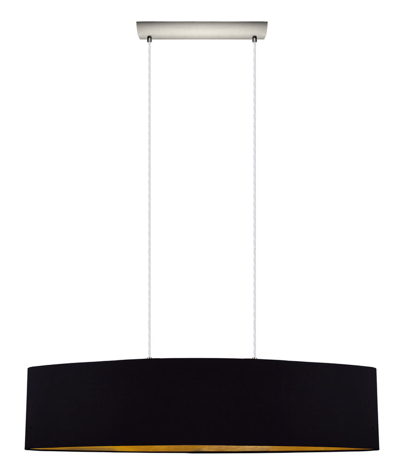 Eglo USA 31616A Two Light Pendant, Satin Nickel