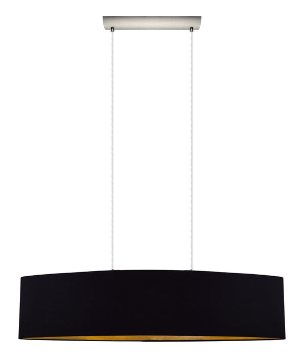 Eglo USA 31616A Two Light Pendant, Satin Nickel
